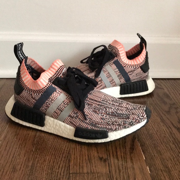 adidas nmd pink and black